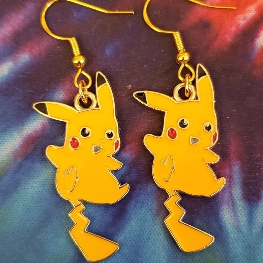Handmade Pokemon Pikachu Earrings